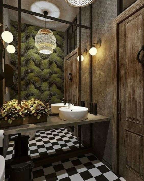 industrial chic bathroom