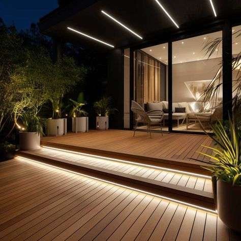outdoor deck lighting ideas